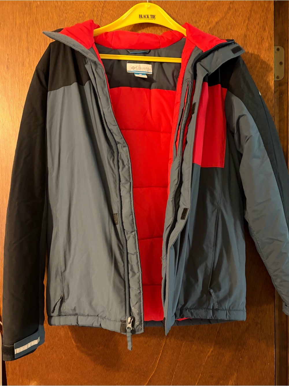 Columbia Boys Grey and Red Insulated Jacket